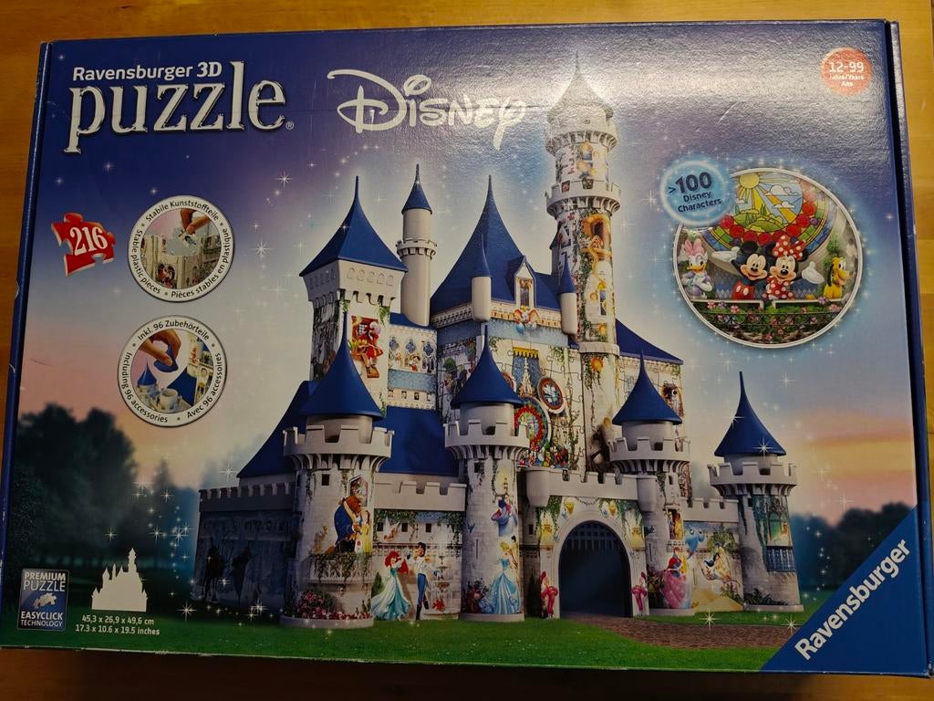 Disney 3d puzzel, Ophalen