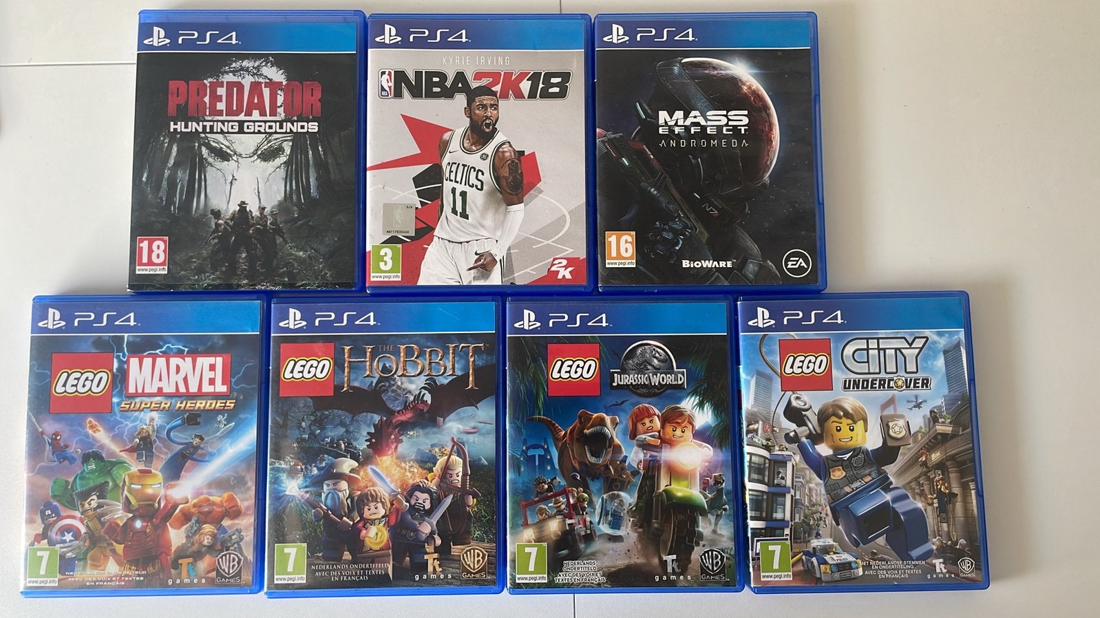 Gamepakket: 7 PS4 Games, Games en Spelcomputers, Ophalen, Gebruikt, Avontuur en Actie, Eén computer
