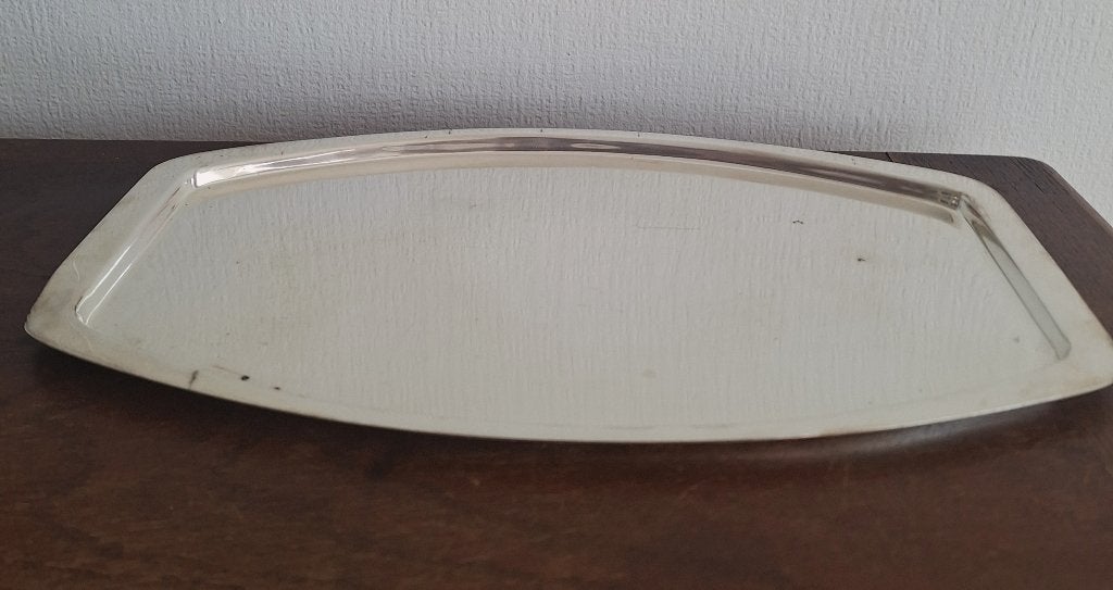 Oude Wickemann grote verzilverd schaal, 33 x 19 cm, Antiek en Kunst, Ophalen of Verzenden