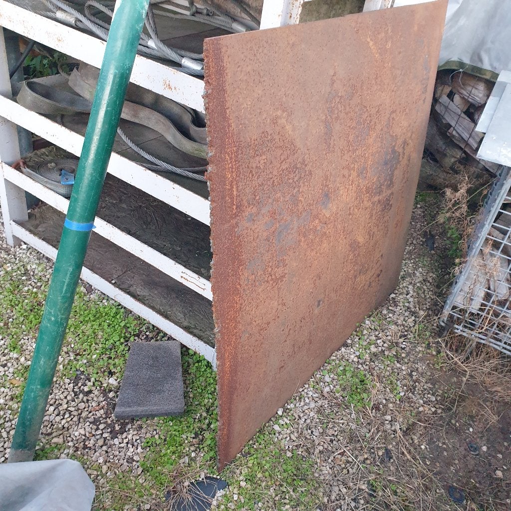 Metalen plaat, Ophalen, Gebruikt