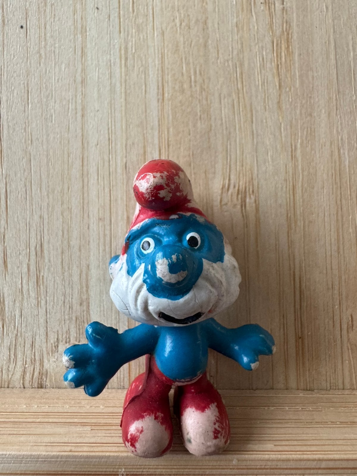 Miniatuur smurf - grote smurf - Ed Dupuis - Union, Ophalen of Verzenden, Gebruikt, Grote Smurf, Poppetje, Figuurtje of Knuffel