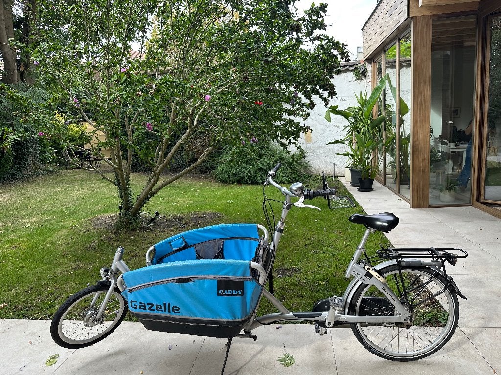 Bakfiets gazelle, Fietsen en Brommers, Fietsen | Bakfietsen, Ophalen, Gebruikt, Elektrisch, 2 kinderen
