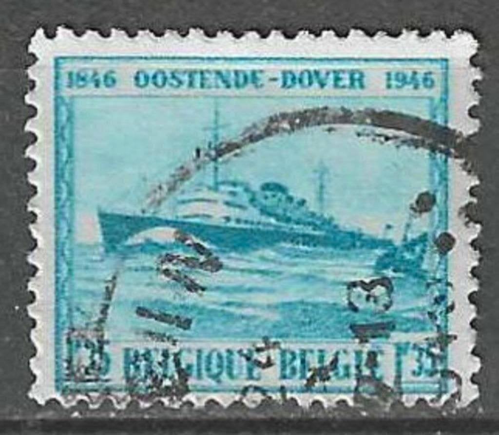 Belgie 1946 - Yvert/OBP 725a - Maildienst Oostende-Dove (ST), Verzenden, Gestempeld, Gestempeld, Scheepvaart
