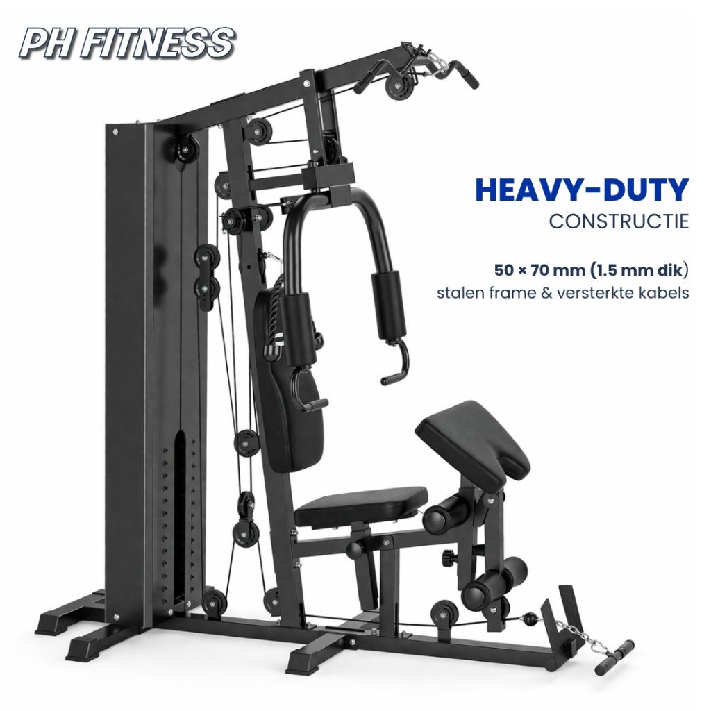 PH Fitness Heavy Duty Gym - Krachtstation 100KG, Sport en Fitness, Fitnessmaterialen, Ophalen, Nieuw, Armen, Overige typen
