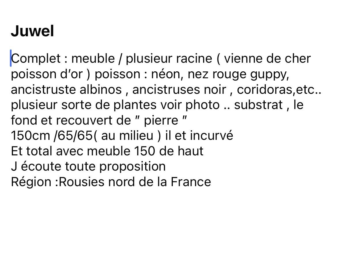 Aquarium juwel, Ophalen, Juwel