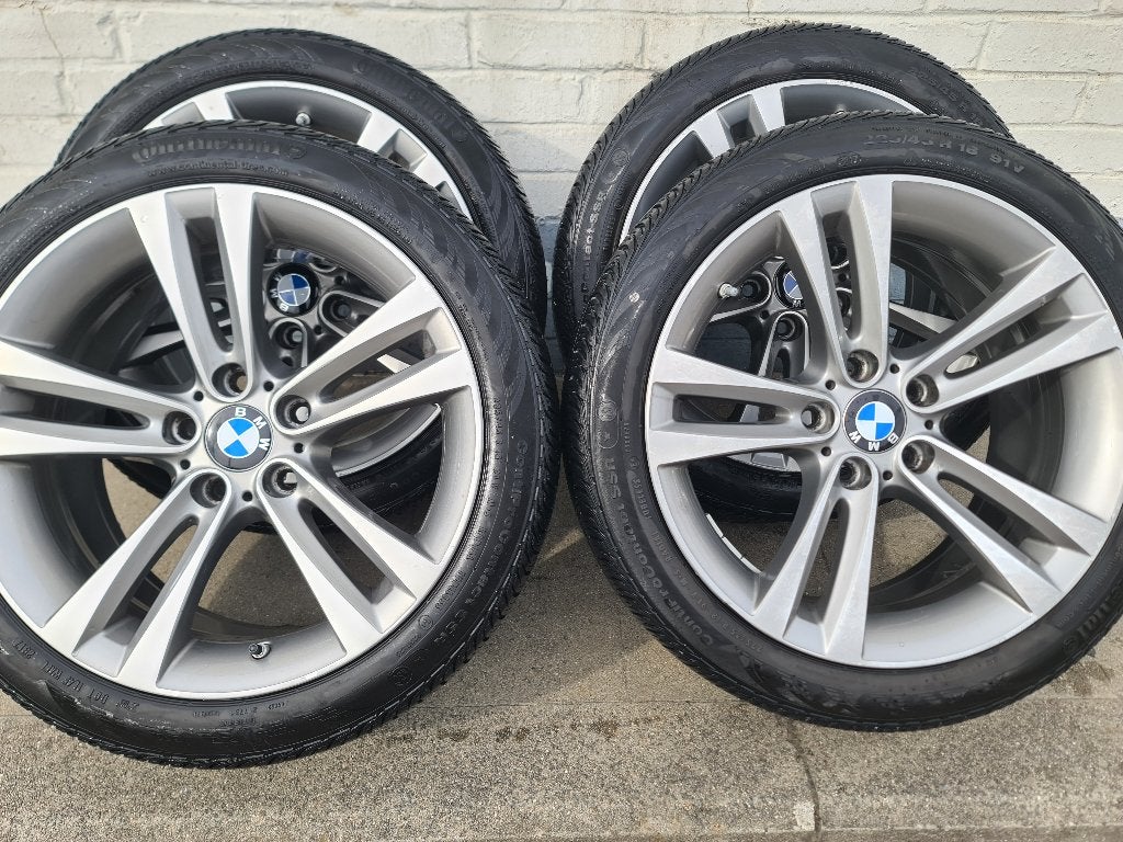 originele Bmw velgen met TPMS.18P banden., Ophalen, 18 inch, Velg(en), All Season