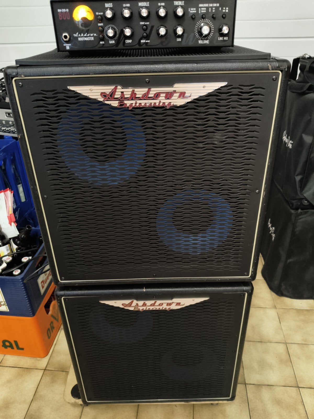 Ashdown ABM pro Neo 2x10, Ophalen, Zo goed als nieuw, Basgitaar, 100 watt of meer