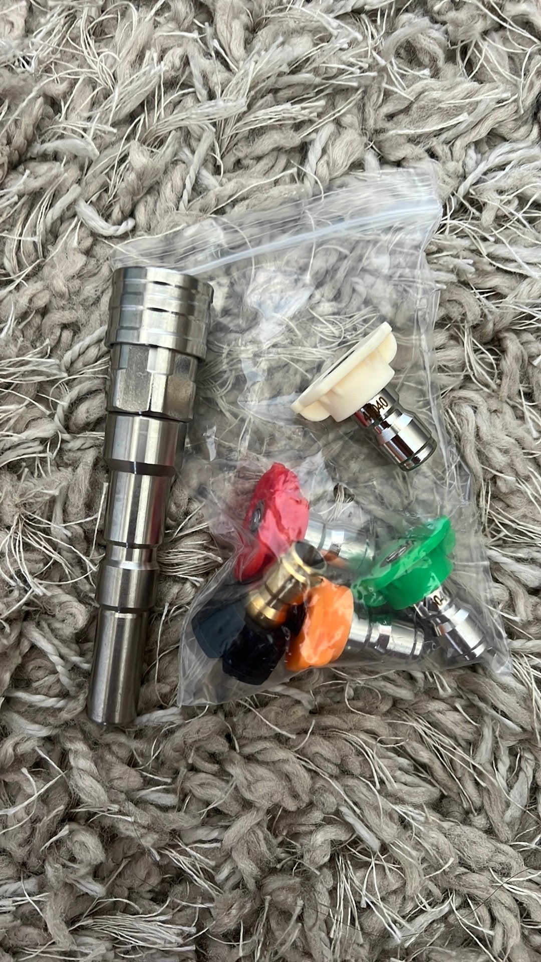Hogedrukreiniger adapter set + 5 sproeinozzles (Nieuw), Enlèvement, Comme neuf