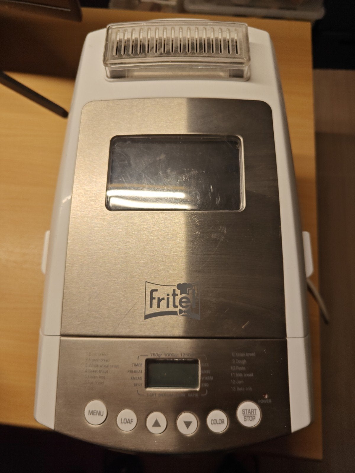fritel broodbakmachine, Elektronische apparatuur, 800 tot 1200 gram deeg, Ophalen, Zo goed als nieuw, Kijkvenster