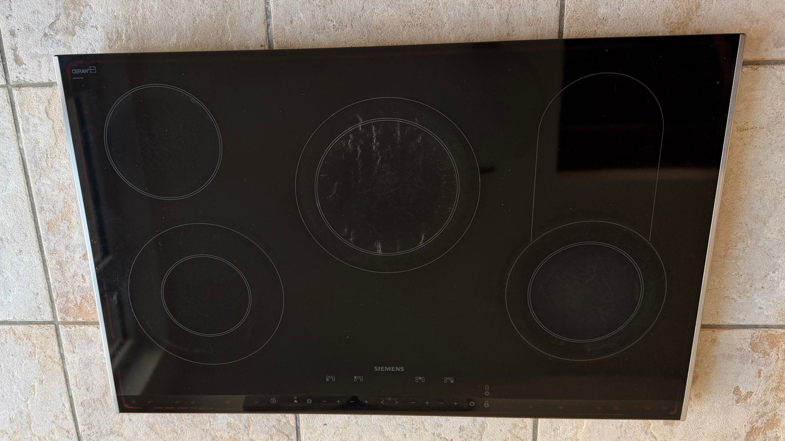 Vitrokeramische kookplaat Siemens, Elektronische apparatuur, Kookplaten, Ophalen, Gebruikt, Keramisch, 4 kookzones