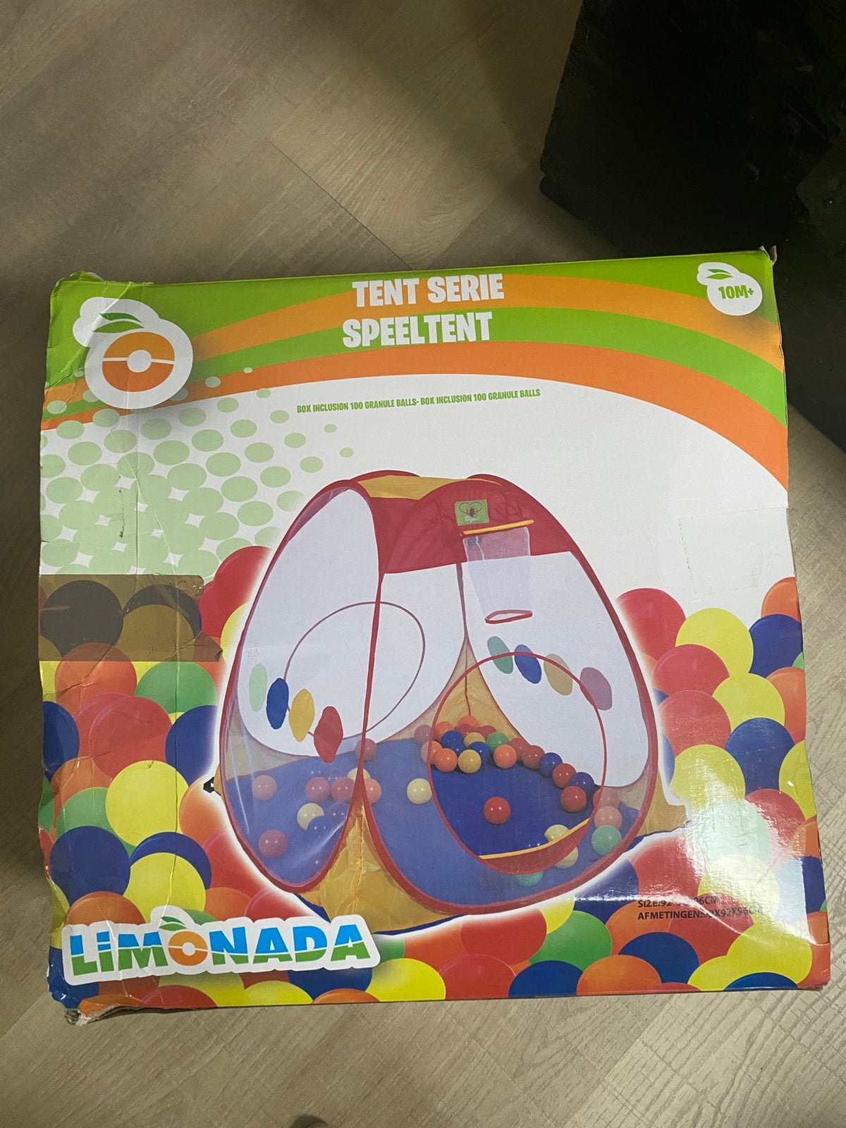 Speeltent met 100 ballen, Ophalen, Zo goed als nieuw