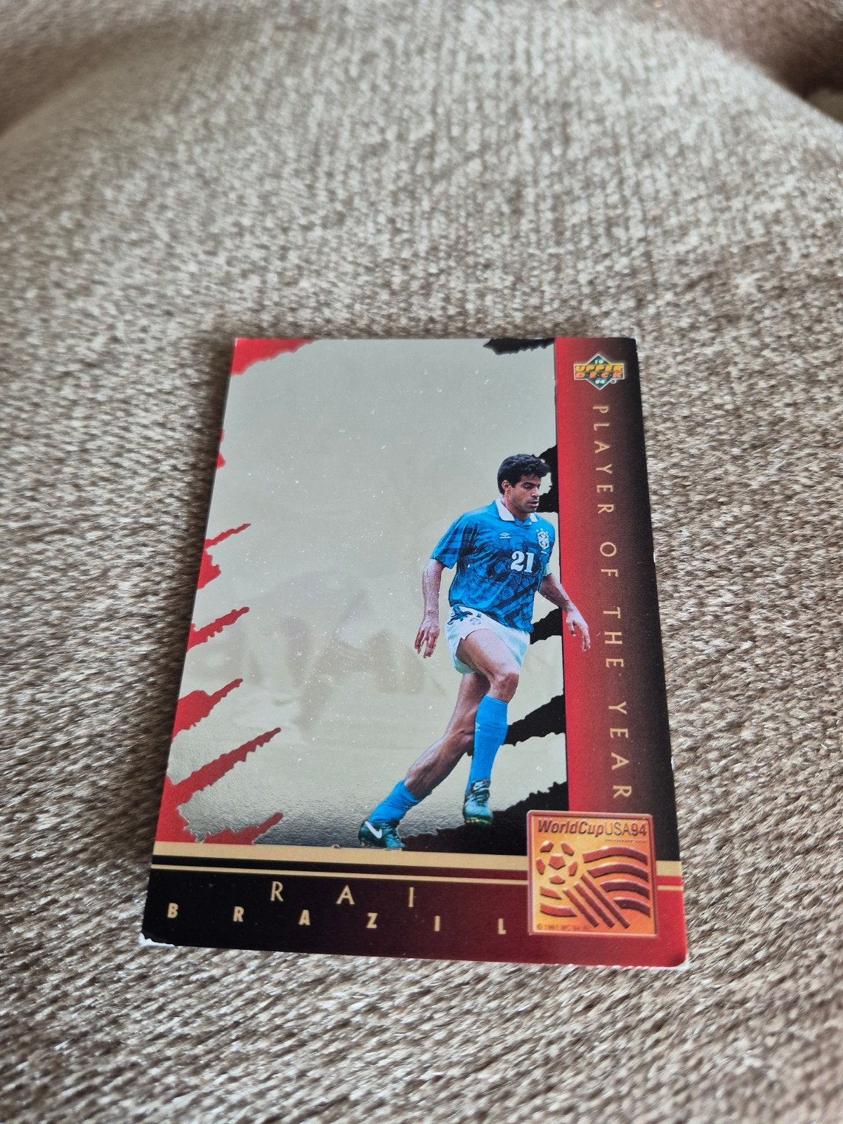 Raí  - 1994 Upper Deck World Cup kaart, Ophalen of Verzenden