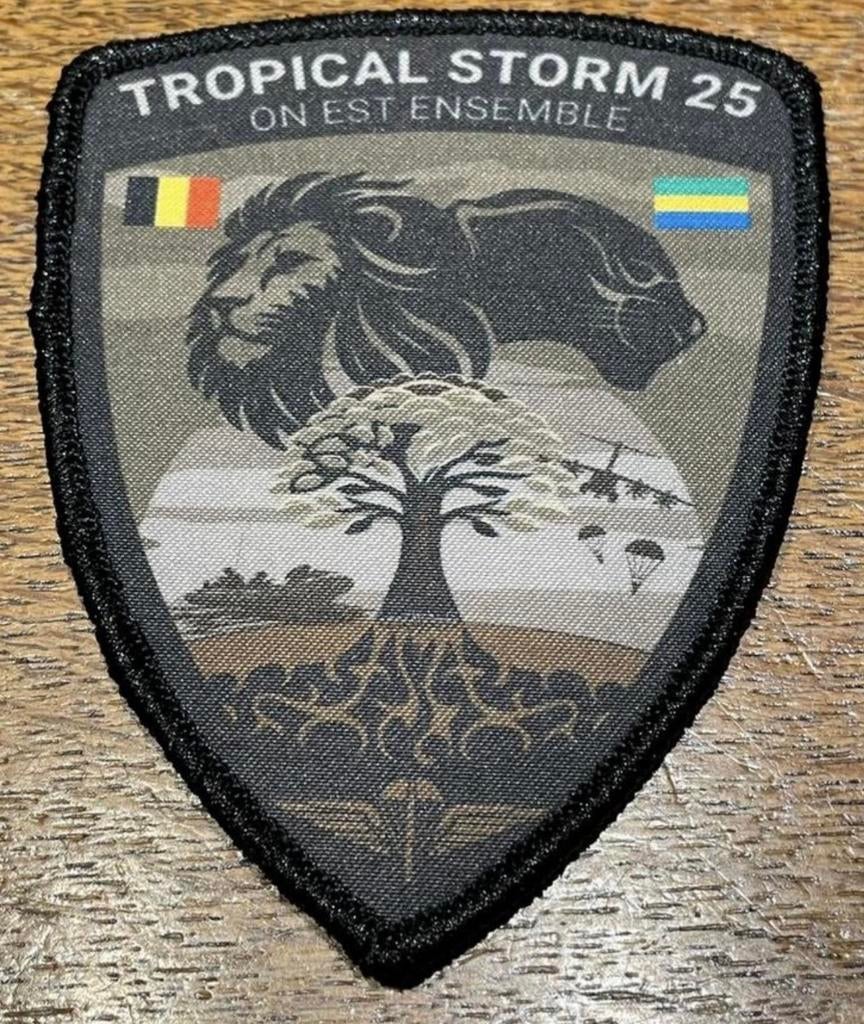 Patch tropical storm 2025 ( Gabon ), Verzenden, Embleem of Badge
