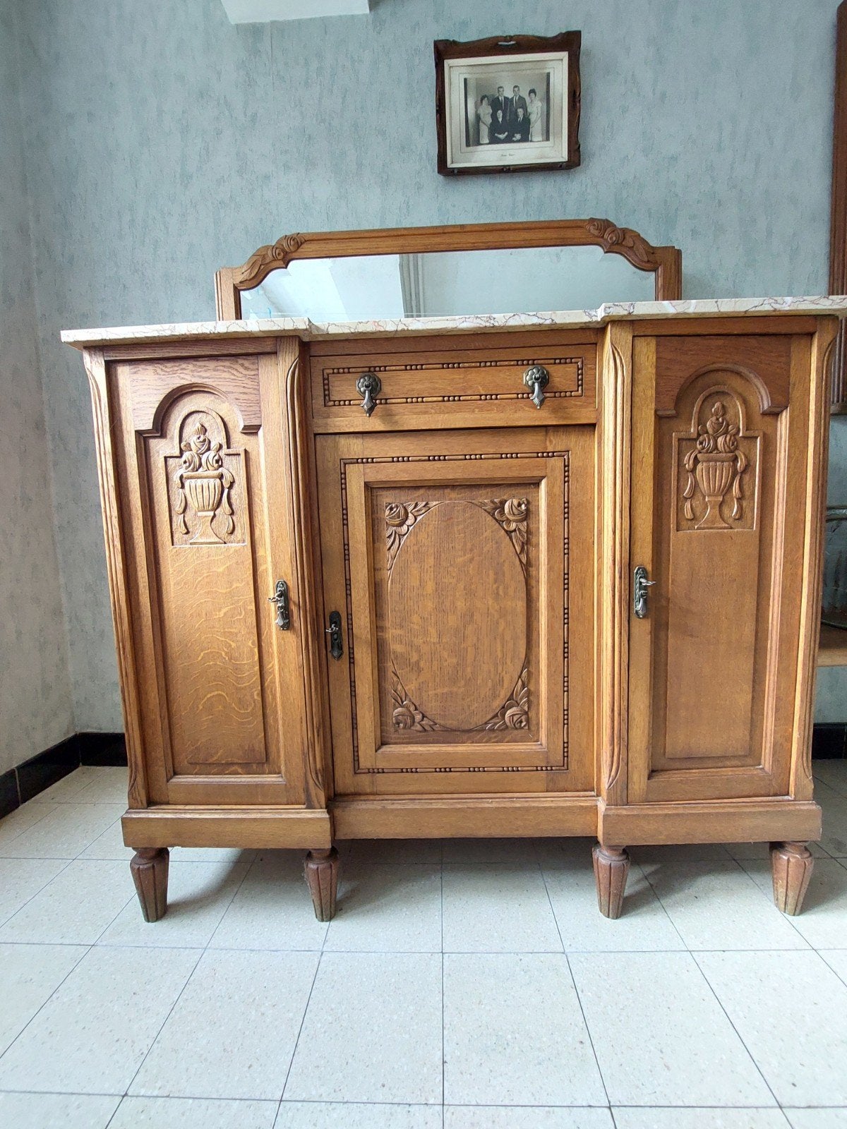 Ensemble de salle à manger en chêne antique, Enlèvement
