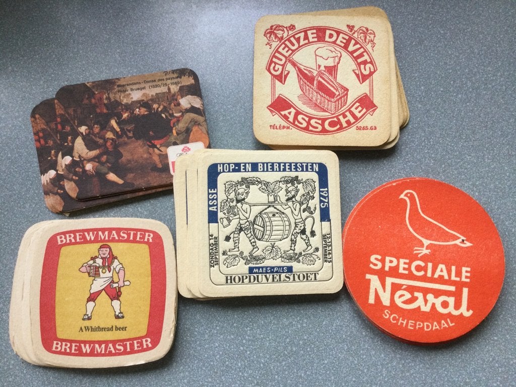 Oude bierviltjes Asse, Schepdaal etc, Enlèvement ou Envoi, Comme neuf, Sous-bock