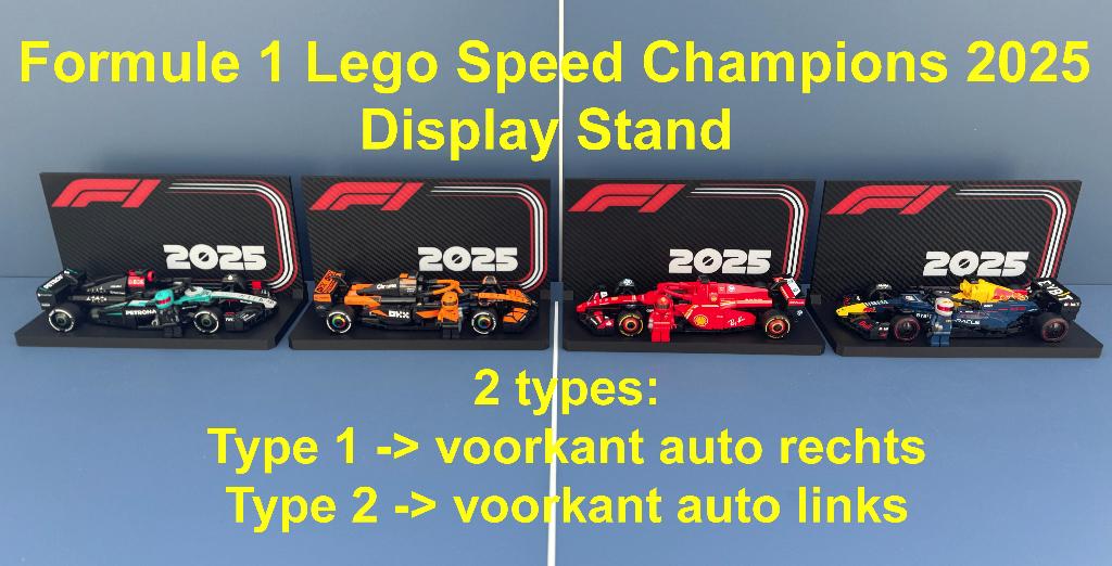 Formule 1 Speed Champions 2025 Display Stand - 2 types, Kinderen en Baby's, Ophalen of Verzenden, Nieuw