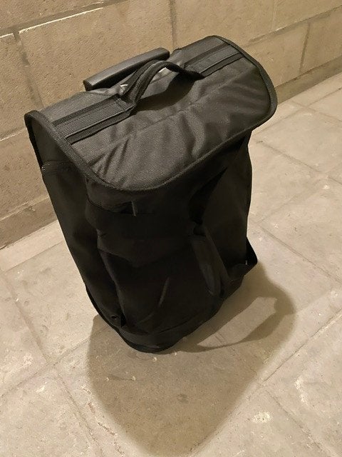 reistas trolley (30L) handbagage, Ophalen, 20 tot 30 cm, Zwart, Zo goed als nieuw
