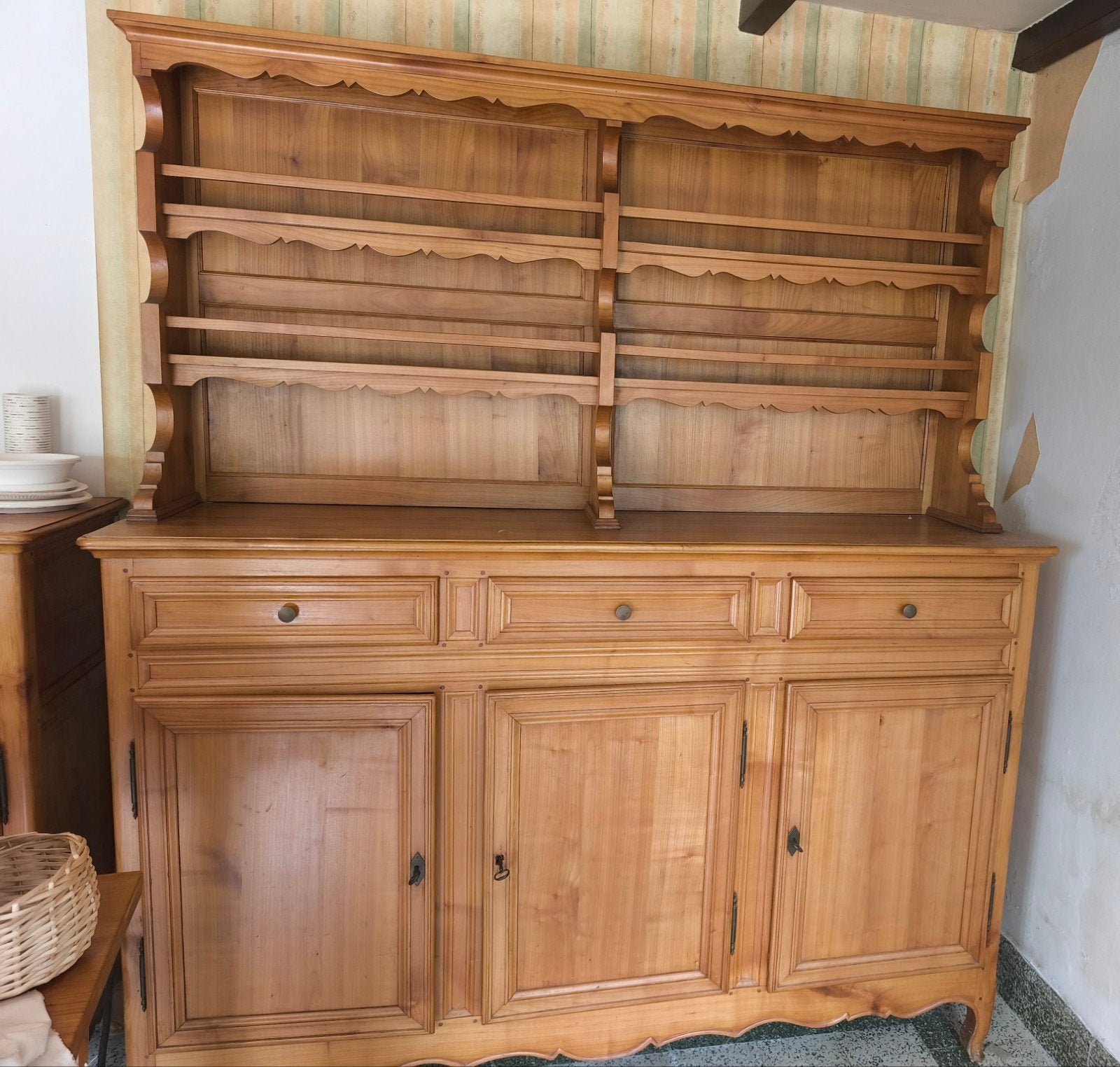Ensemble de 2 meubles en merisier assortis, Maison & Meubles, Armoires | Buffets, Avec tiroir(s), Traditionnel et rustique, 150 à 200 cm