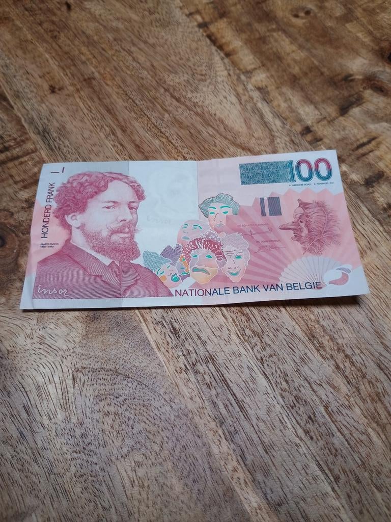 100 frank type James Ensor, Verzenden
