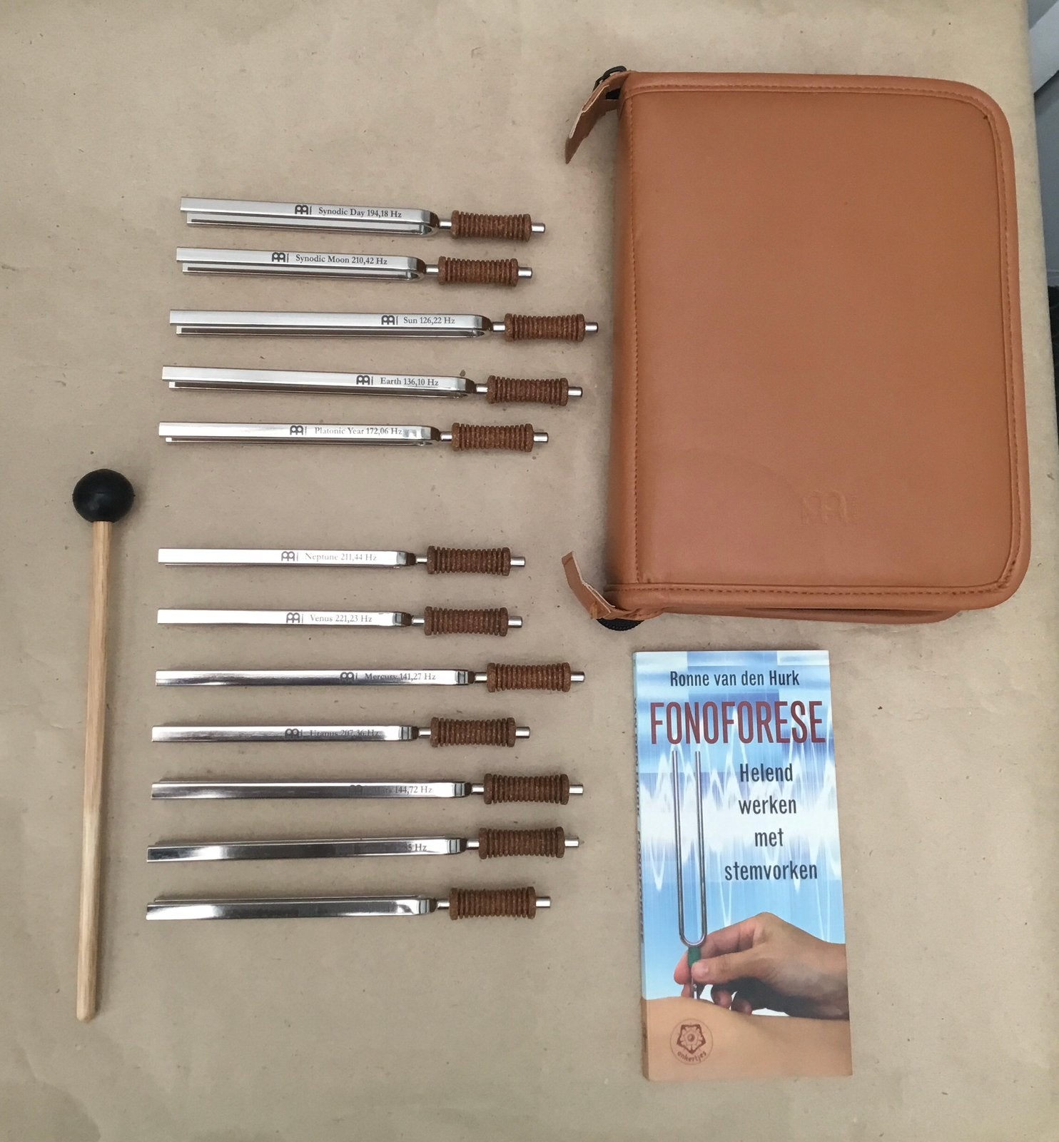 Set Meinl therapeutische stemvorken fonoforese in etui, Ophalen of Verzenden, Zo goed als nieuw, Overige soorten