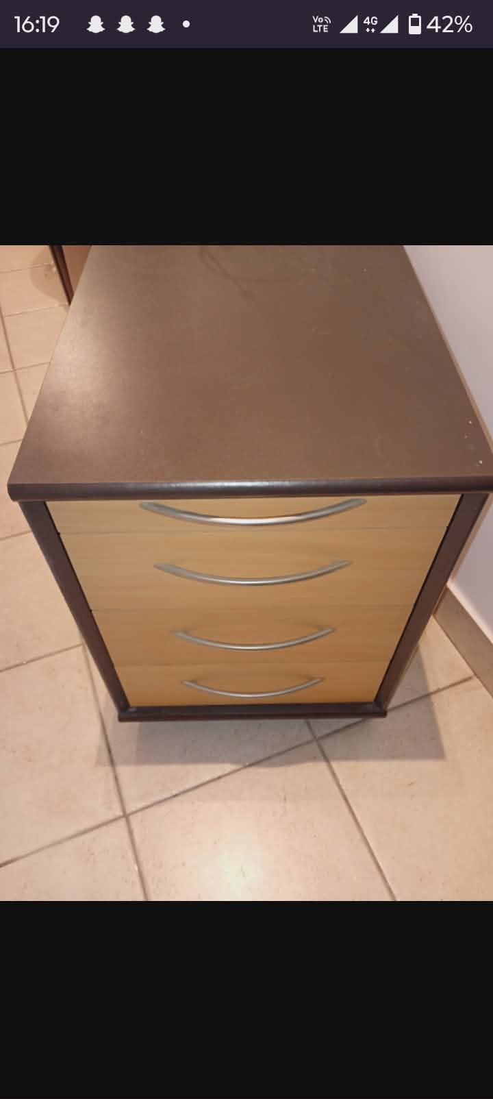 2 bureau ladekastjes op wieltjes, Ophalen, Zo goed als nieuw