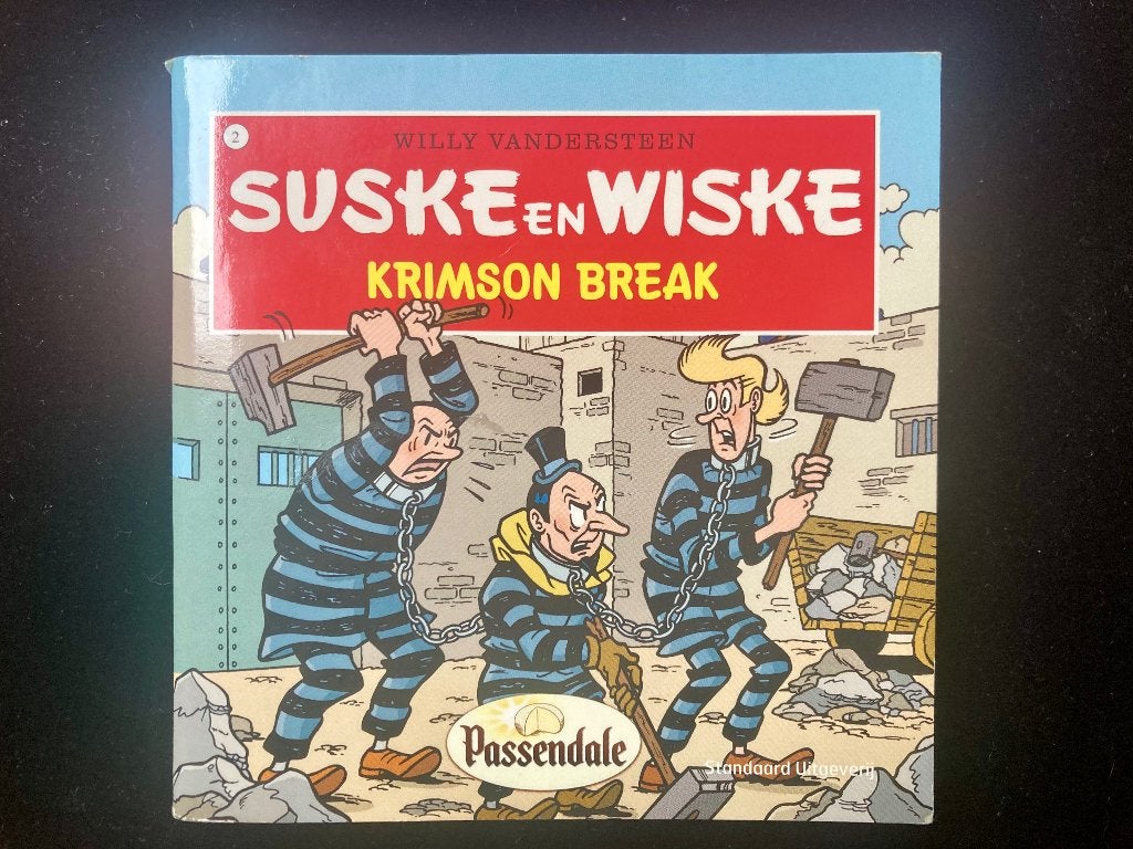 Mini- strip Suske en Wiske “Krimson Break”, Eén comic, Europa, Ophalen of Verzenden, Zo goed als nieuw