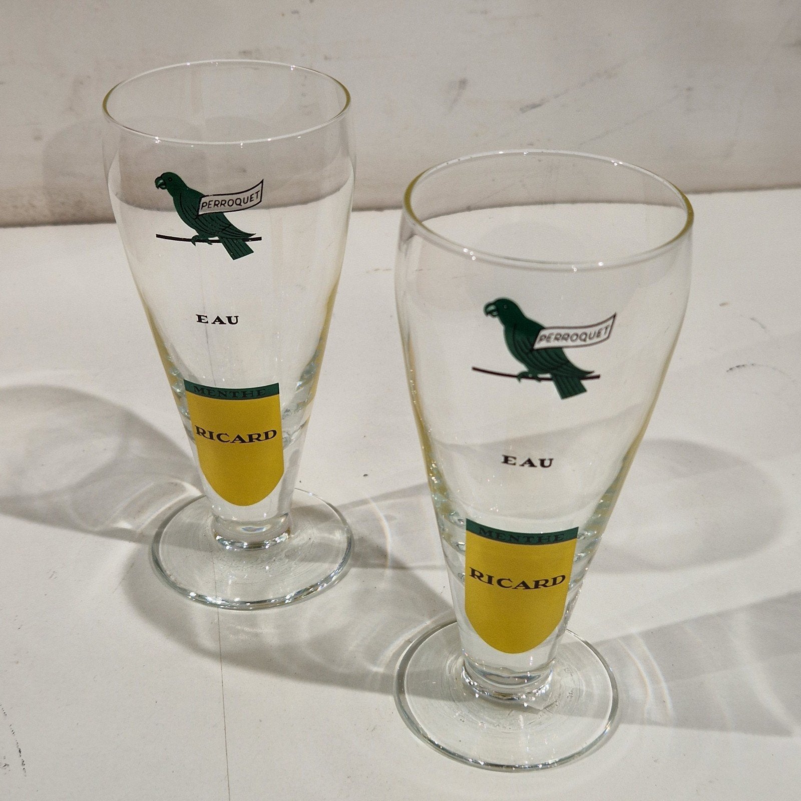 ultra zeldzame perroquet papegaai ricard glas , 2 beschikbaa, Verzamelen, Ophalen of Verzenden, Nieuw