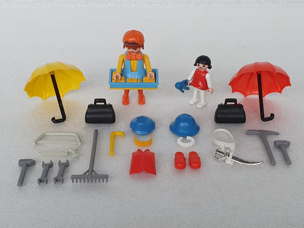 Lot Playmobil met set 3307 en extra attributen, Enlèvement ou Envoi, Utilisé