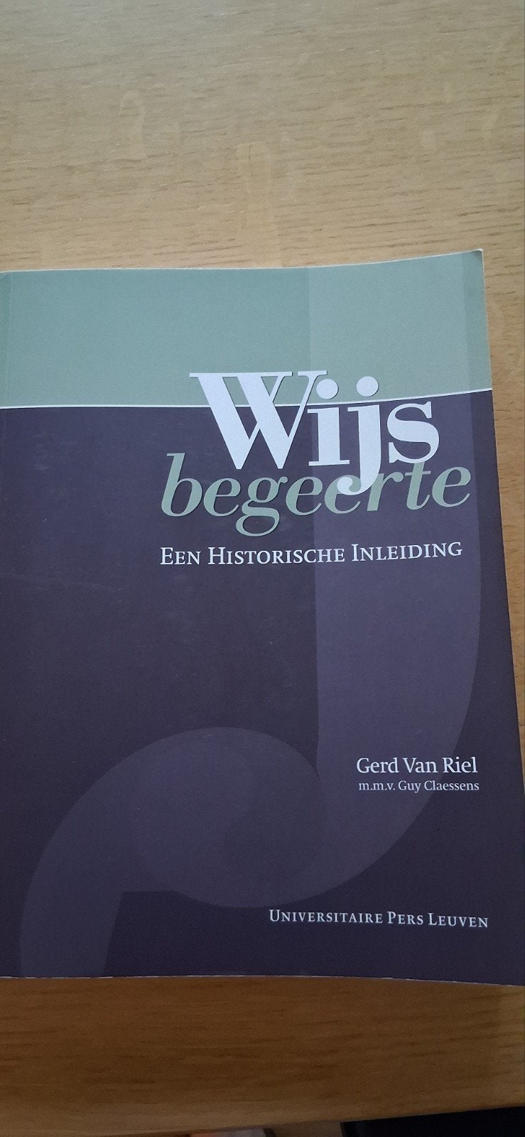 wijsbegeerte historische inleiding van riel, Ophalen