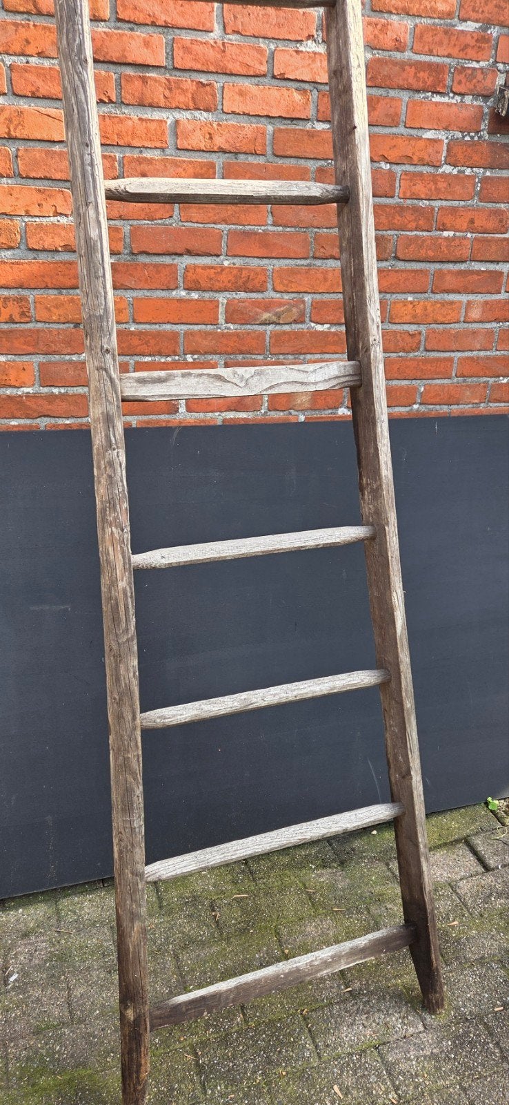 oude houten trapladder, Ophalen, Gebruikt, Ladder, 2 tot 4 meter