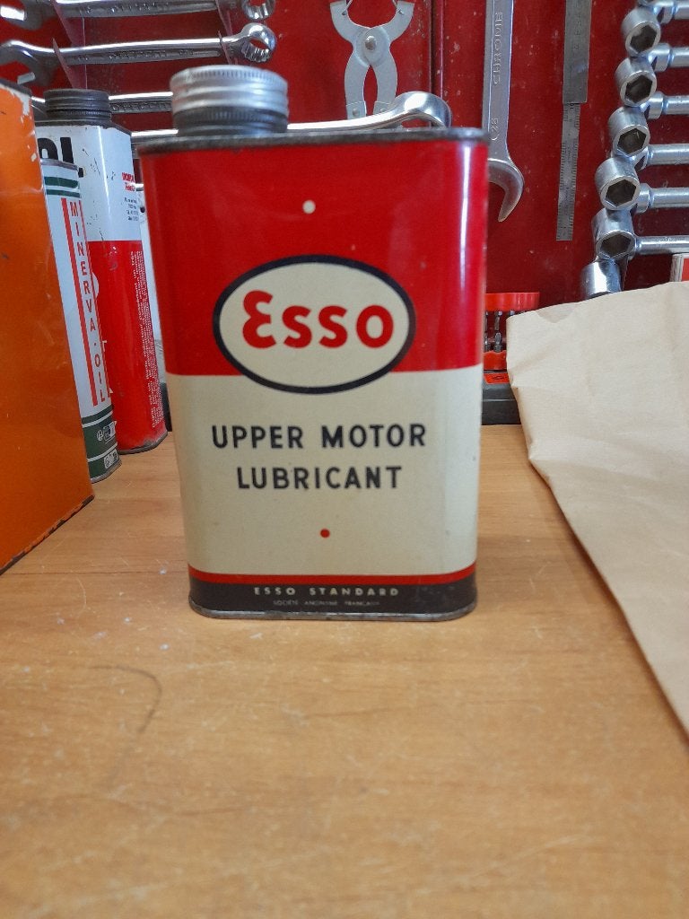 oude Esso standaard lege oliekan met hoge cilinder, Verzenden, Gebruikt, Overige typen