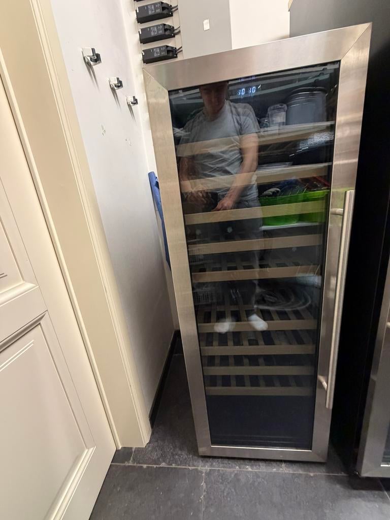 Wijnkast schreuder&waterman 200L, 150 tot 200 liter, Ophalen, Zo goed als nieuw, Zonder vriesvak