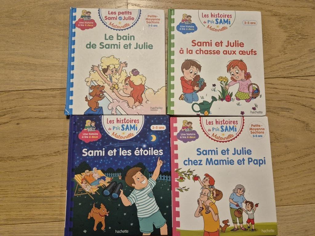 Lot de 4 livres Sami et Julie, Garçon ou Fille, Enlèvement ou Envoi, Fiction général, Comme neuf