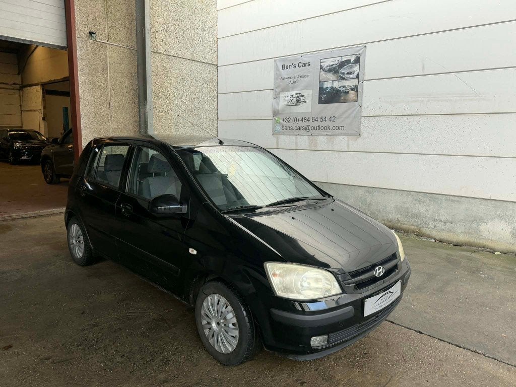 Hyundai Getz 1.1i Benzine, Autos, Achat, Entreprise, Noir, 5 portes