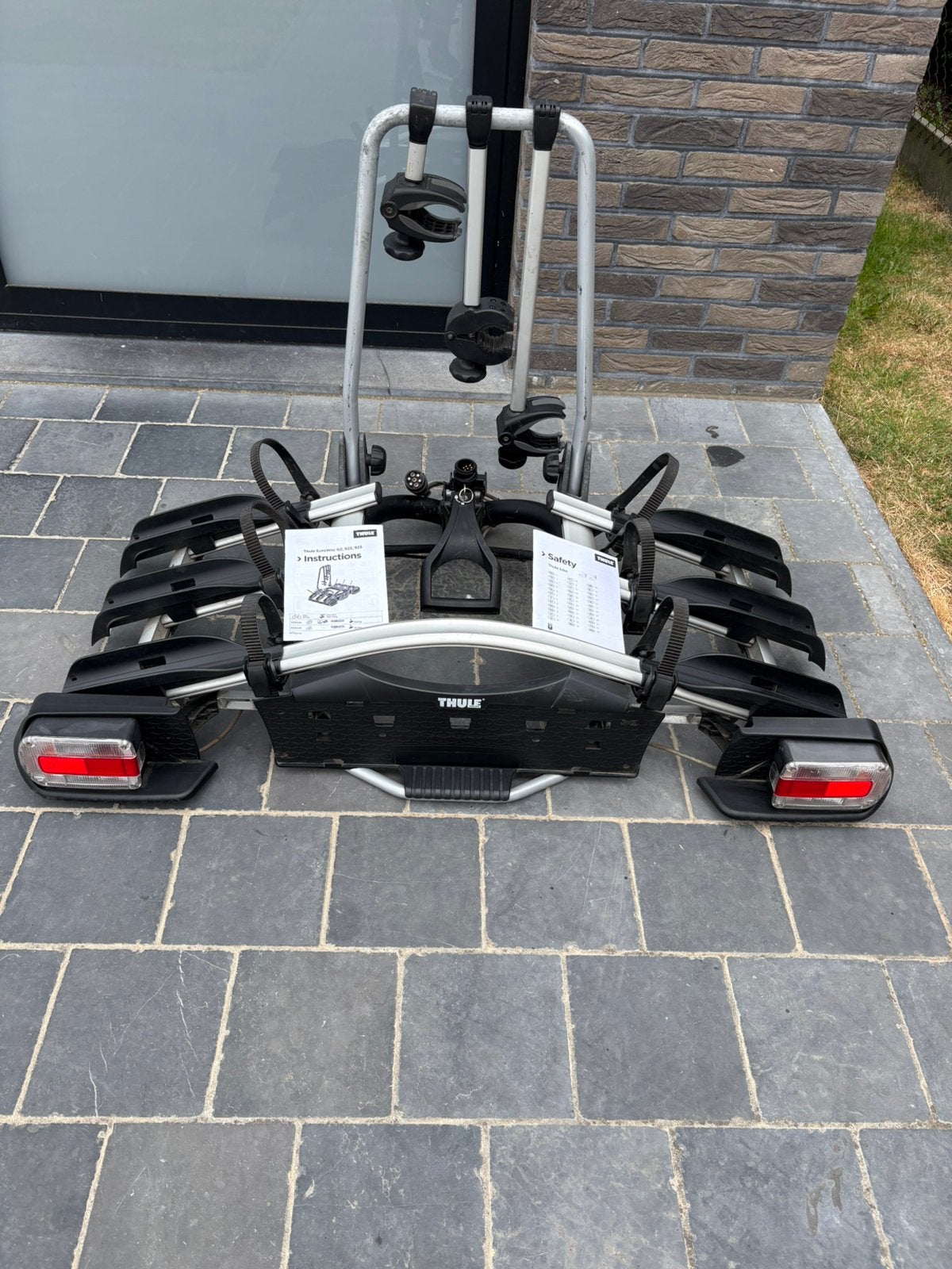 Thule Euroway 923 voor 3 fietsen. Ook voor elektrische fiets, Autos : Divers, Porte-vélos, Utilisé, Support d'attelage, 3 vélos ou plus