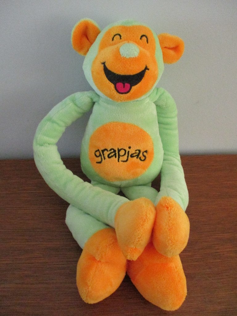 pluche aap GERESERVEERD, Kinderen en Baby's, Speelgoed | Knuffels en Pluche, Groen, Overige merken, Overige karakters, Ophalen of Verzenden