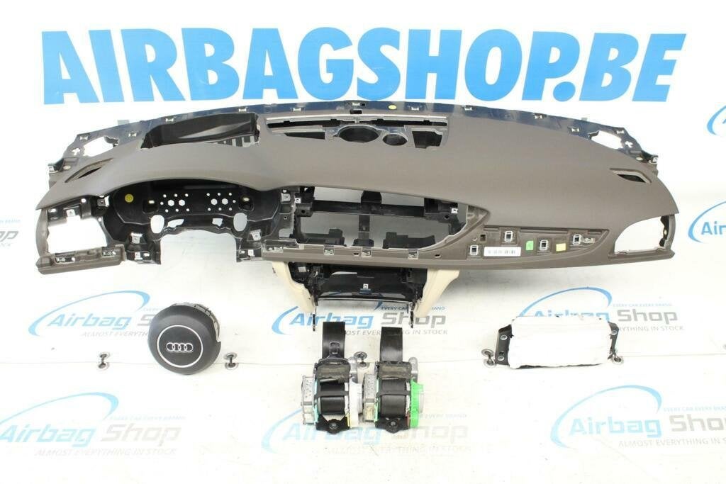 Airbag kit Tableau de bord brun beige HUD Audi A6 4G