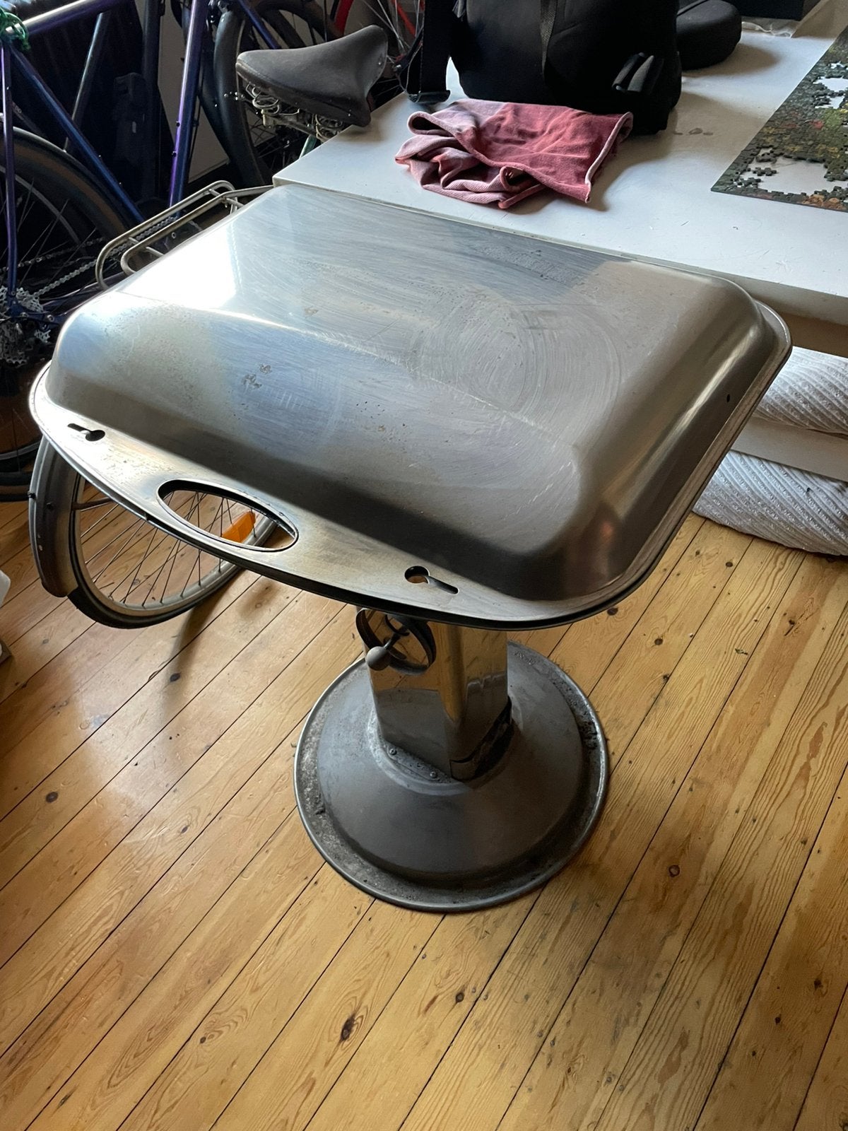 Barbecue inox vintage, Jardin & Terrasse, Enlèvement ou Envoi, Comme neuf