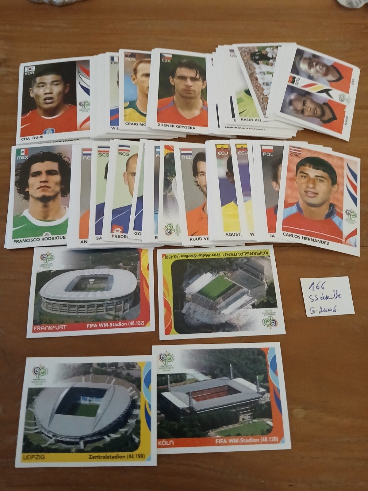 166 sticker zonder dubbel Duitsland 2006, Ophalen of Verzenden, Nieuw, Meerdere stickers