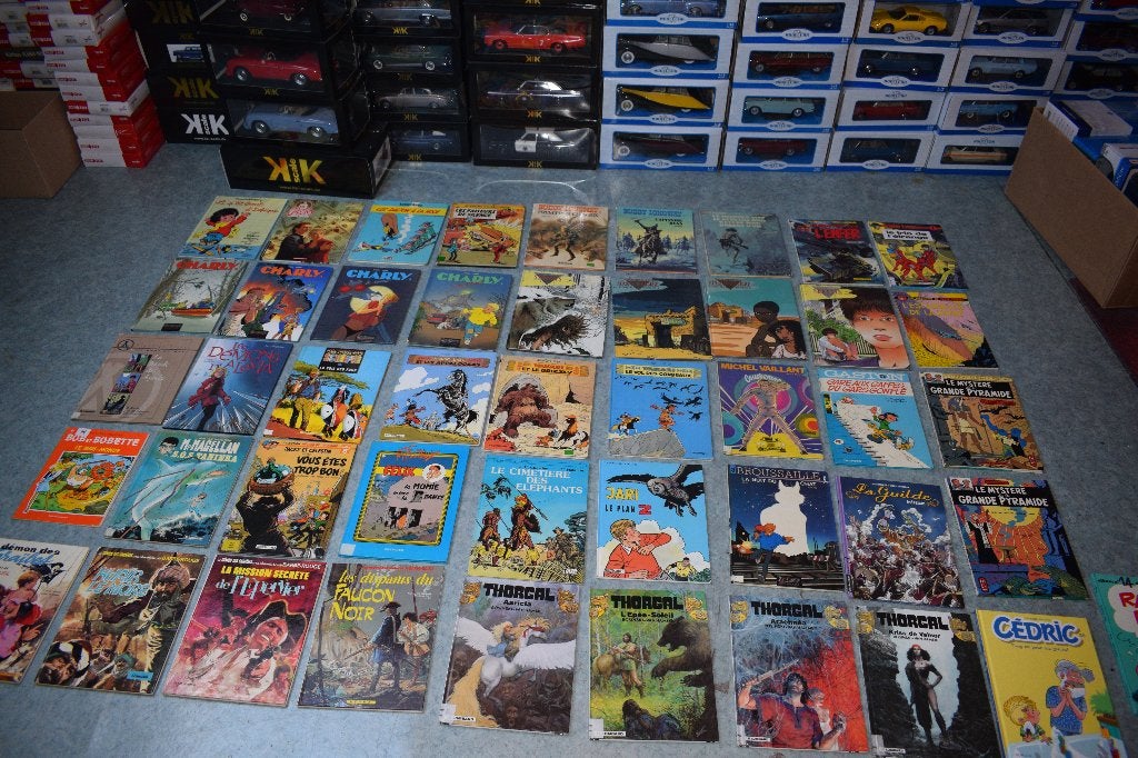 lot de 46 anciennes BD bandes dessinées brocante, Enlèvement, Utilisé