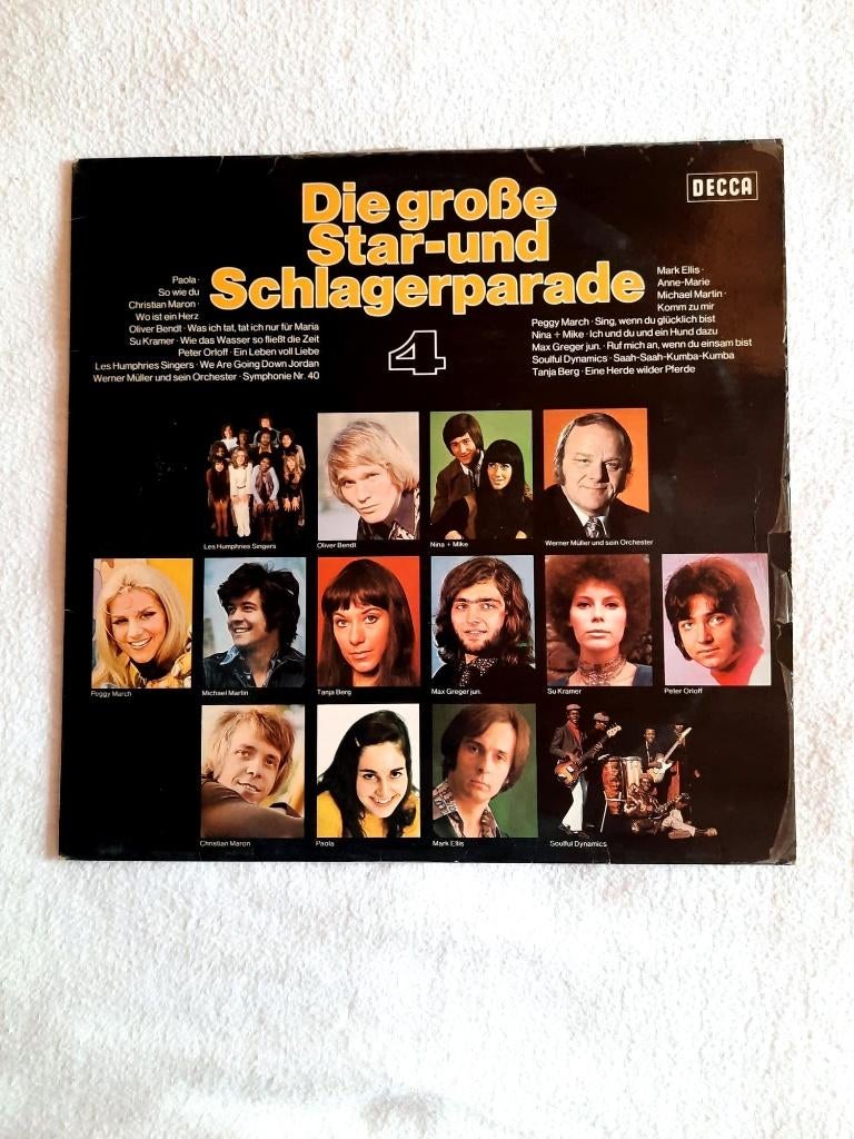 Die große Star-und Schlagerparade 4, CD & DVD, Vinyles | Compilations, 12 pouces, Avec pochette intérieure, Autres genres, Enlèvement