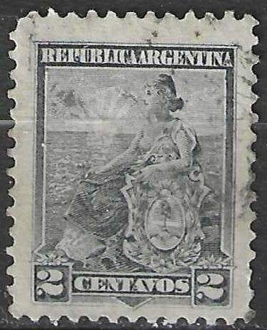 Argentinie 1899/1903 - Yvert 112 - Symbool Republiek (ST), Verzenden, Gestempeld