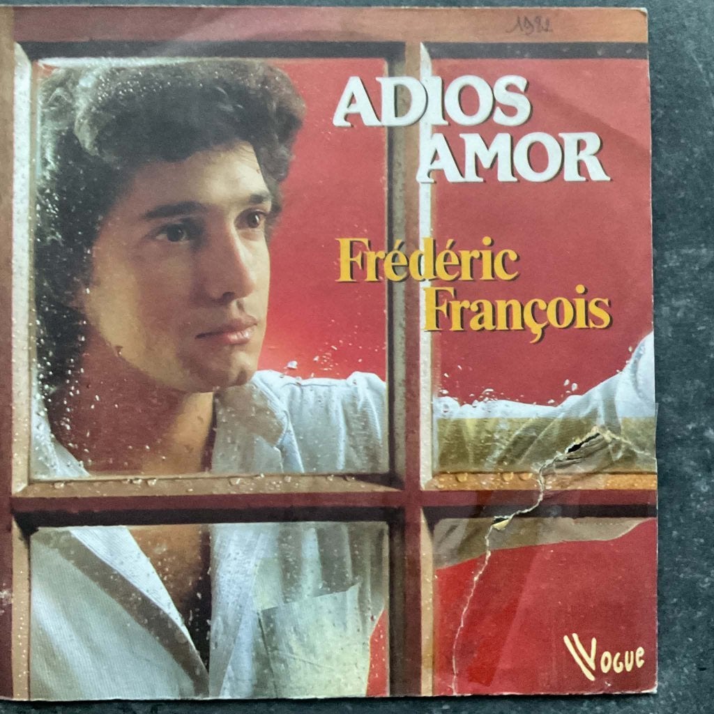 Frédéric François "Adios Amor", Enlèvement ou Envoi, 7 inch, Comme neuf, Autres genres