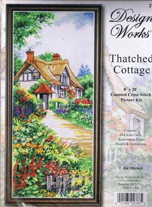 Borduurpakket Thatched Cottage van Design Works, Hobby & Loisirs créatifs, Broderie & Machines à broder, Enlèvement ou Envoi, Neuf
