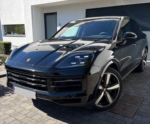 Porsche Cayenne Coupe E-Hybride 3.0 Turbo V6 (346kW), Auto's, Automaat, Zwart, Leder, 5 zetels