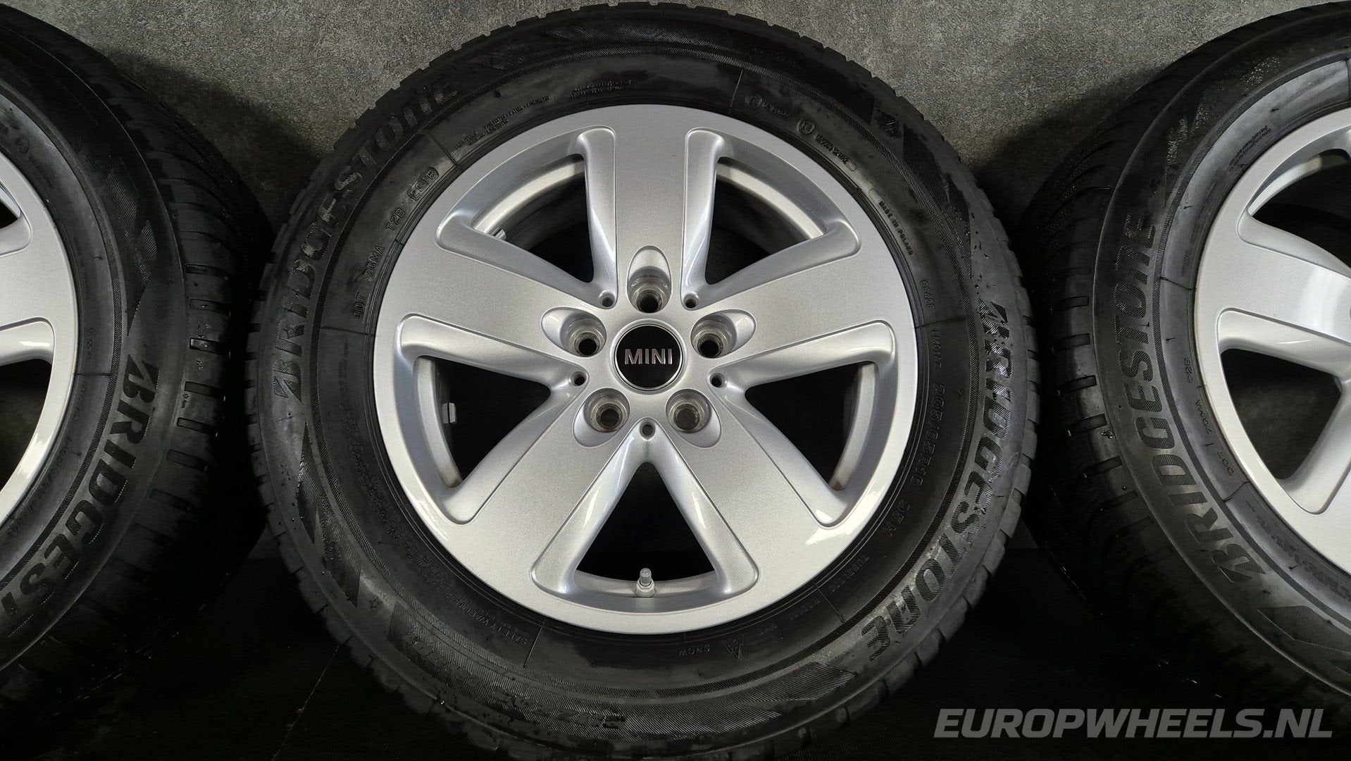 16 inch Mini Countryman Spoke F60 539 velgen winterbanden, Gebruikt, -, Banden en Velgen, -