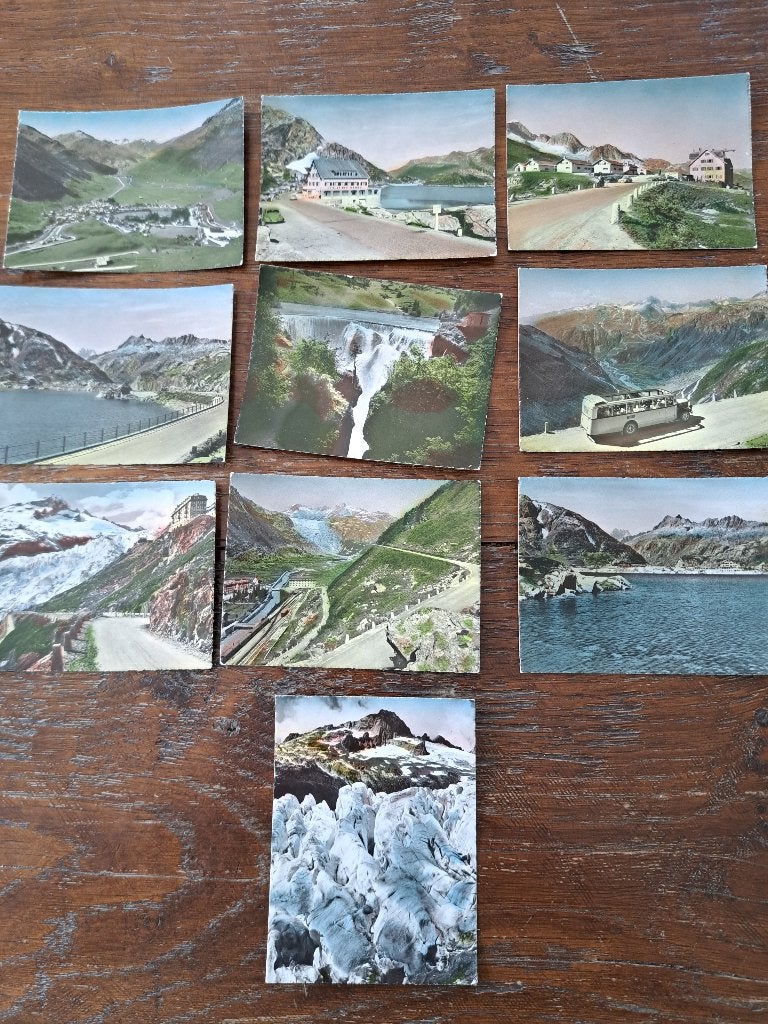 ensemble de mini carte photo 9 X7cm sur la montagne, Verzamelen, Postkaarten | Themakaarten, Ophalen of Verzenden