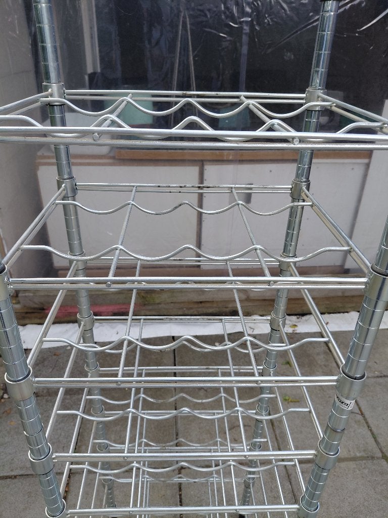 IKEA OMAR Flessenrek (Set van 2 stuks), Ophalen, Gebruikt, Metaal, 25 flessen of meer