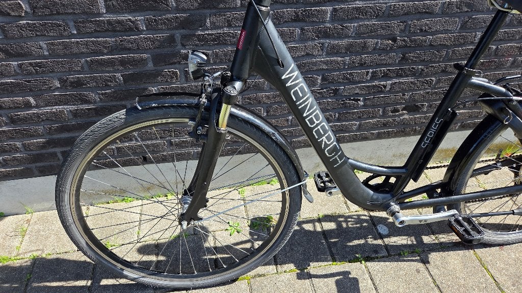 Een Elegante Damesfiets met 28-inch Wielen 7 Versnellingen, Gebruikt, Velgrem, Minder dan 47 cm, Ophalen