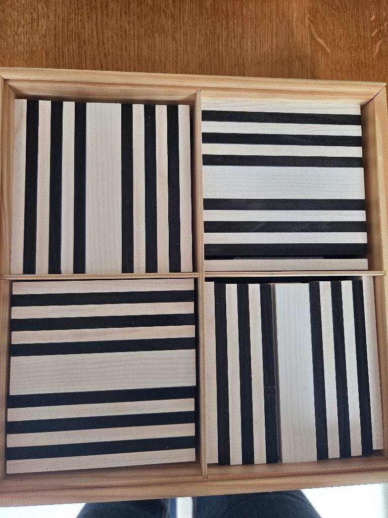 Zwart, witte kapla blokken, Enlèvement, Neuf, Autres types